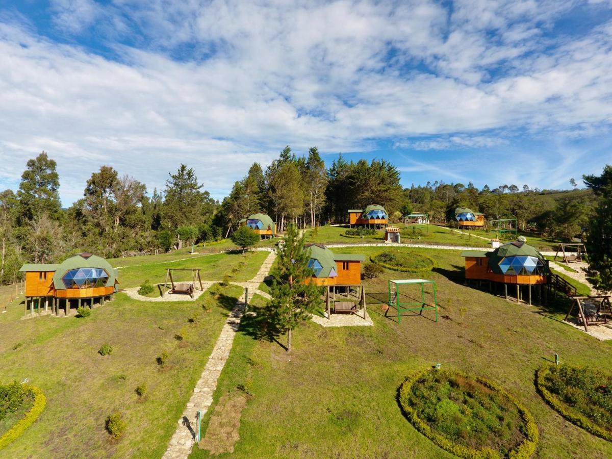 Glamping Y Chalet Aventura Park Villa De Leyva La Periquera Екстер'єр фото