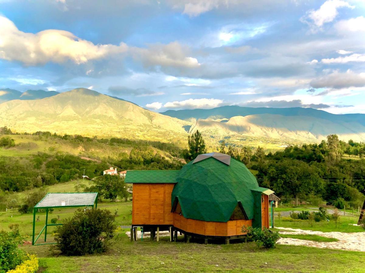 Glamping Y Chalet Aventura Park Villa De Leyva La Periquera Екстер'єр фото