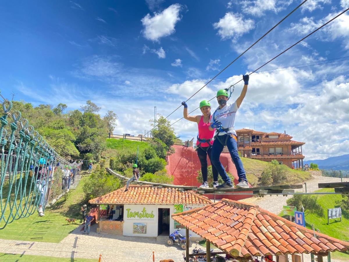 Glamping Y Chalet Aventura Park Villa De Leyva La Periquera Екстер'єр фото