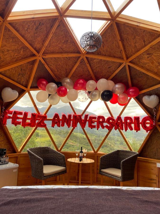 Glamping Y Chalet Aventura Park Villa De Leyva La Periquera Екстер'єр фото