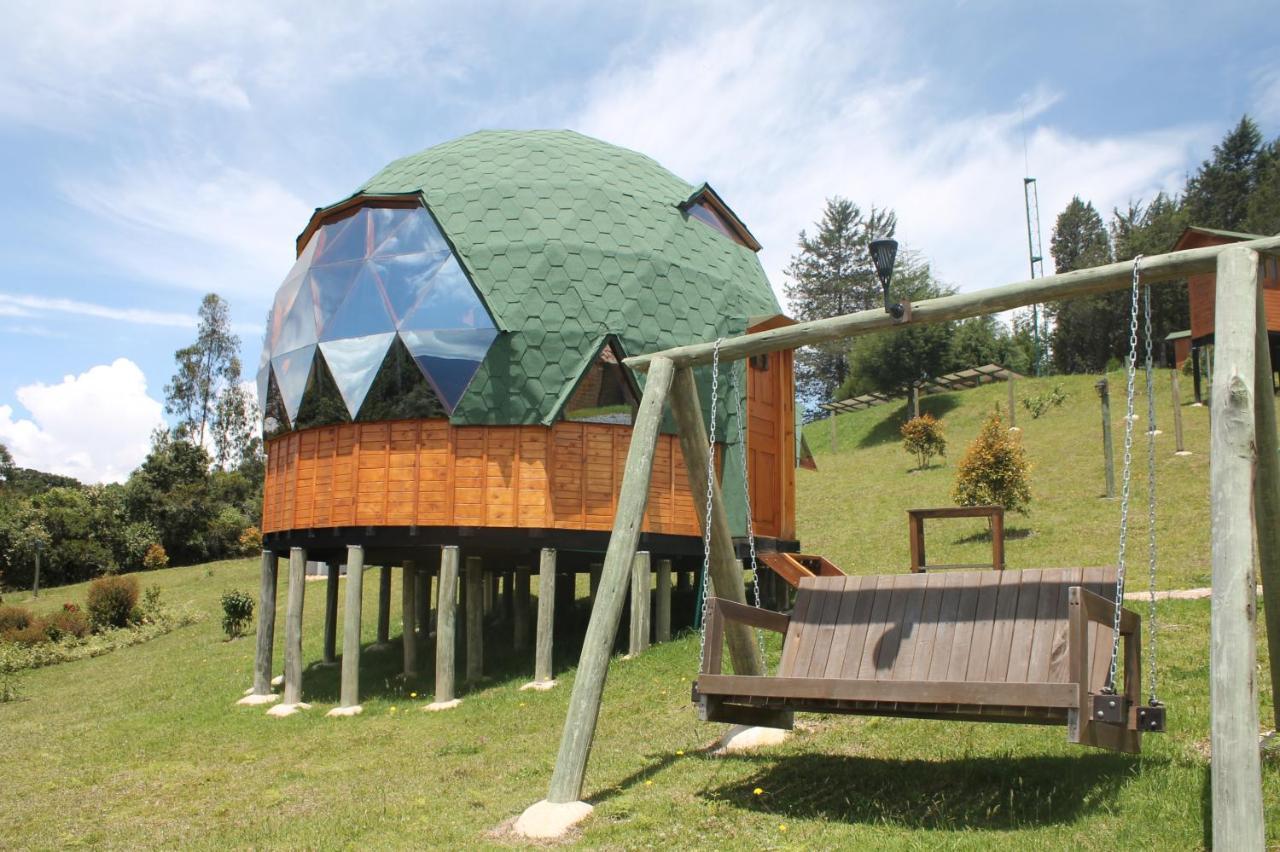 Glamping Y Chalet Aventura Park Villa De Leyva La Periquera Екстер'єр фото