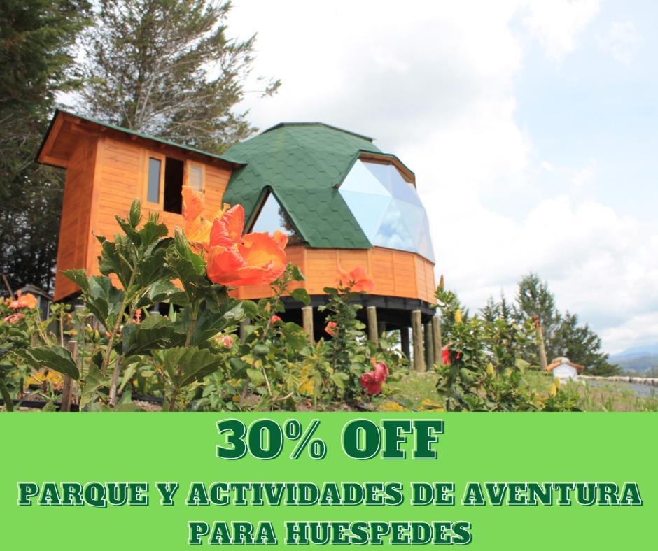 Glamping Y Chalet Aventura Park Villa De Leyva La Periquera Екстер'єр фото