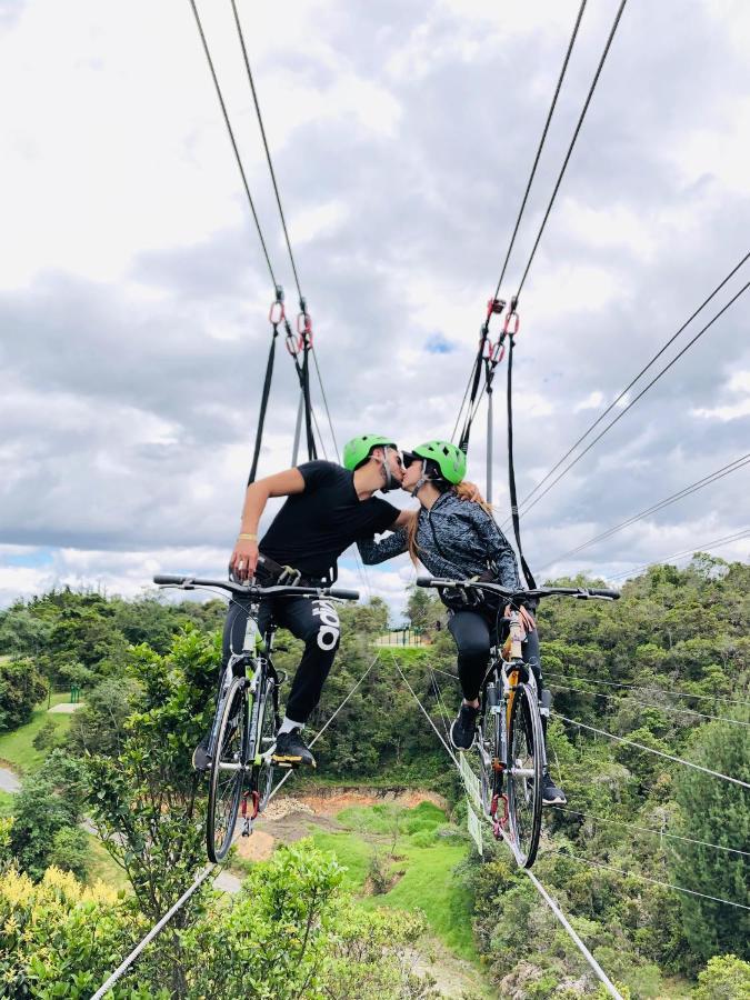 Glamping Y Chalet Aventura Park Villa De Leyva La Periquera Екстер'єр фото